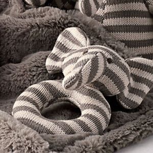 NWT Restoration Hardware Luxe Knit Elephant Rattle